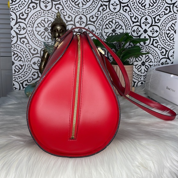 (MT68) Authentic Louis Vuitton 45 Epi Solferino w/Soufflot Pochette - Picture 6 of 16